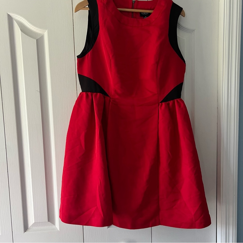 Prabal Gurung for Target Red Sleeveless Dress Black Accents Size 14 - Picture 12 of 16